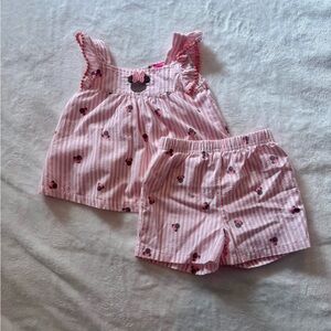Minnie Pink Striped Kids  Set